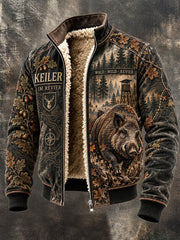 Herren-Jacke mit Fleecefutter und Reißverschluss für die deutsche Jagdsaison