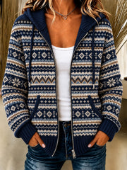 Kuscheliger Strickhoodie für Damen