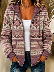 Kuscheliger Strickhoodie für Damen