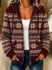 Kuscheliger Strickhoodie für Damen