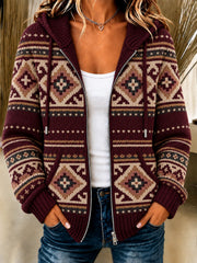 Kuscheliger Strickhoodie für Damen