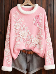 Frauen-Brustkrebs-Bewusstsein Rosen drucken Tops
