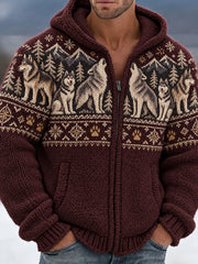 Herren-Kapuzenpullover mit Tiermotiv und Hundemotiv