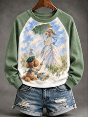 Frauen "Hunde künstler" Grafik Casual Sweatshirt