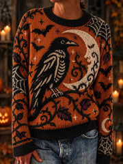 Halloween bedruckte Damen pullover