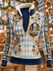 Oktoberfest-Komposit-Fleece-Hoodie für Damen