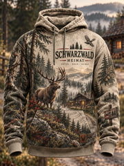 Herren-Hoodie in Übergröße mit abfallender Schulter und Taschen – deutsche Jagdsaison