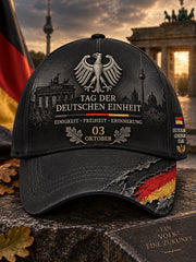 Gedenk-Mütze mit grafischem Aufdruck zum Tag der Einheit der Männer