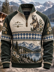 Herren-Kapuzenpullover mit Reißverschluss, Bayern-Design