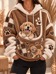 Frauen Spaß Tiere Hoodie mit Tasche für Hunde Katzen Hunde Hoodie