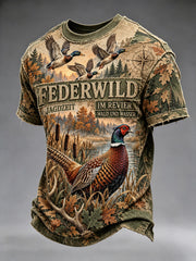 Kurzarm-T-Shirt für Männer in deutscher Jagd saison