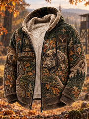 Herren-Jagdjacke mit Fleecefutter und Kapuze für die deutsche Jagdsaison