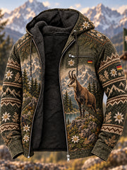Herren-Jagdjacke mit Fleecefutter und Kapuze für die deutsche Jagdsaison