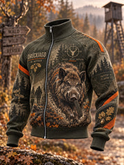 Herren-Jacke mit Kapuze mit Fleece ausgekleidet Deutsche Jagd saison