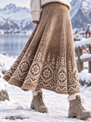 Retro Rock im nordischen Stil A-Linie für Damen