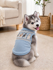 Siberian Husky Muster Design Haustier Ärmellose Weste