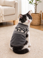 Smoking Katzen muster Design Haustier ärmel lose Weste