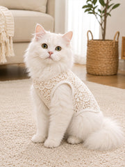 Katzen westen mit Blumenmuster