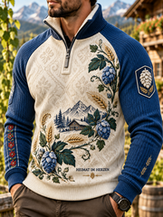 Herrenpullover aus Bayern mit geknöpftem Ärmel