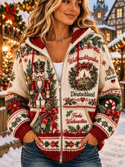 Damen-Kapuzen pullover zum Thema Weihnachten