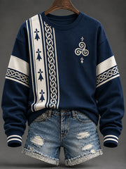 Damen-Sweatshirt mit französischem Bretagne-Print