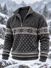 Norwegisches Flanell-Sweatshirt für Herren