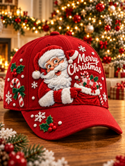 Unisex Weihnachts mann Print Hut