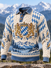 Herren-Bayerischer Kunstwollpullover