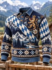 Herren-Bayerischer Kunstwollpullover
