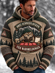 Herren-Pullover mit humorvollem Slogan-Imitat