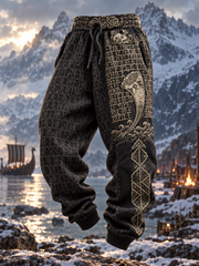 Herren Retro Viking Vegvisir Hose