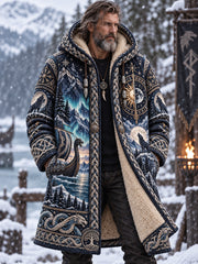 Herren-Viking-Art-Fleece-Hoodie