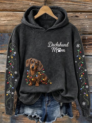 Weihnachtslichter für Dackelmütter und kuscheliger Hoodie mit frechem Hundemotiv