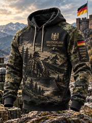 Herren-Kapuzenpullover mit Grafikdruck zum Gedenken an Veteranen