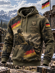 Herren-Kapuzenpullover mit Grafikdruck zum Gedenken an Veteranen